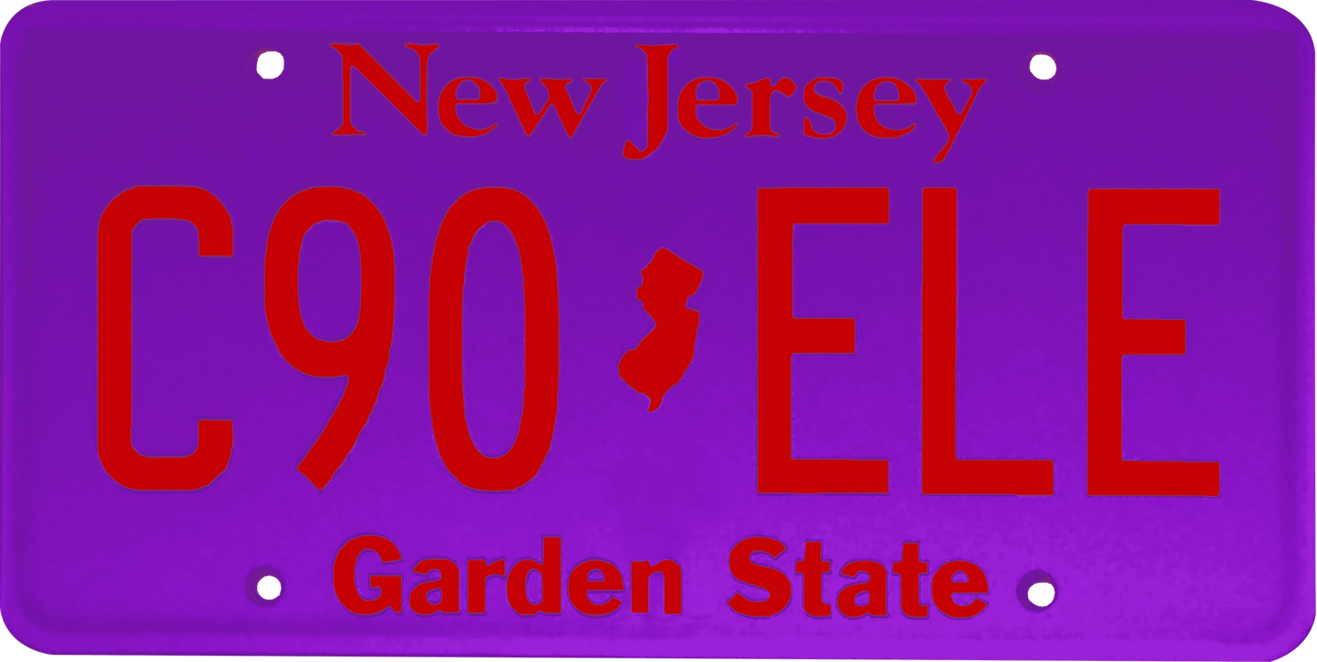 New Jersey License Plate Wrap Kit