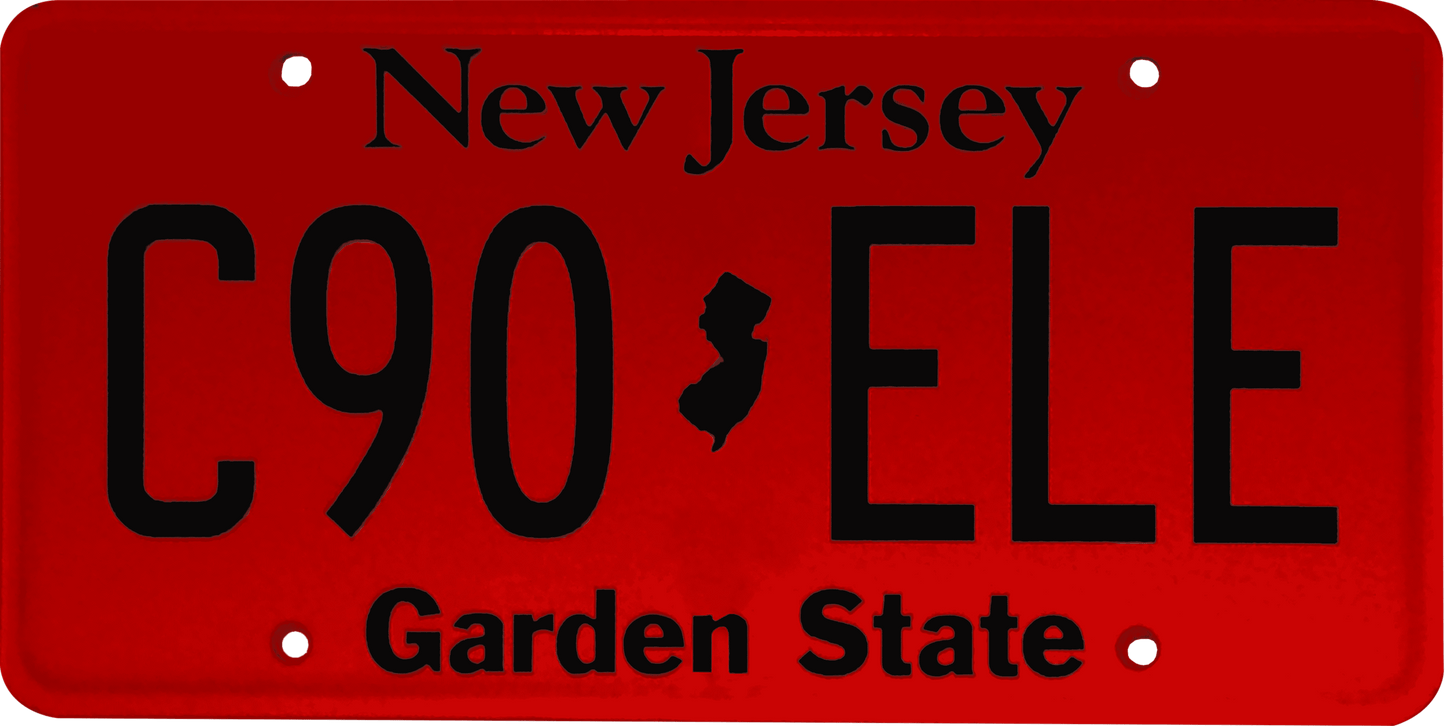 New Jersey License Plate Wrap Kit