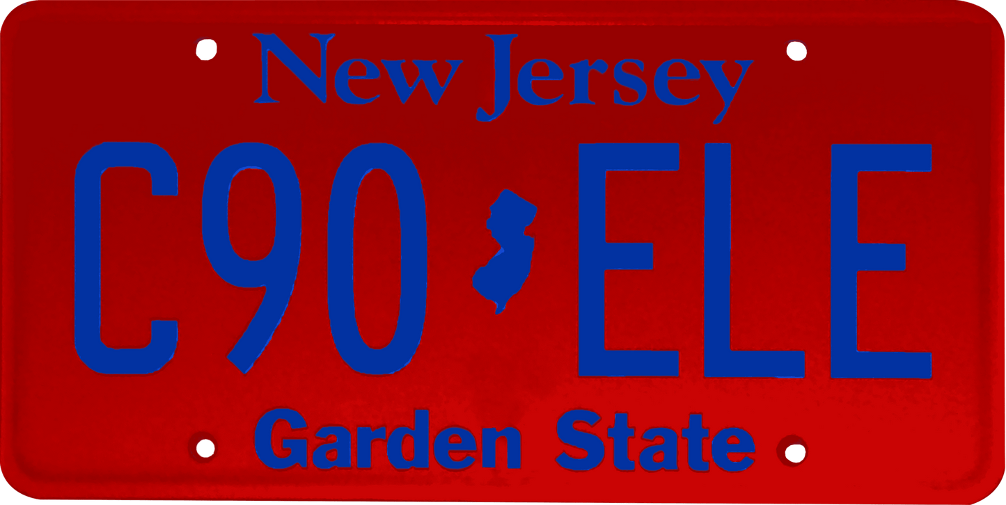 New Jersey License Plate Wrap Kit