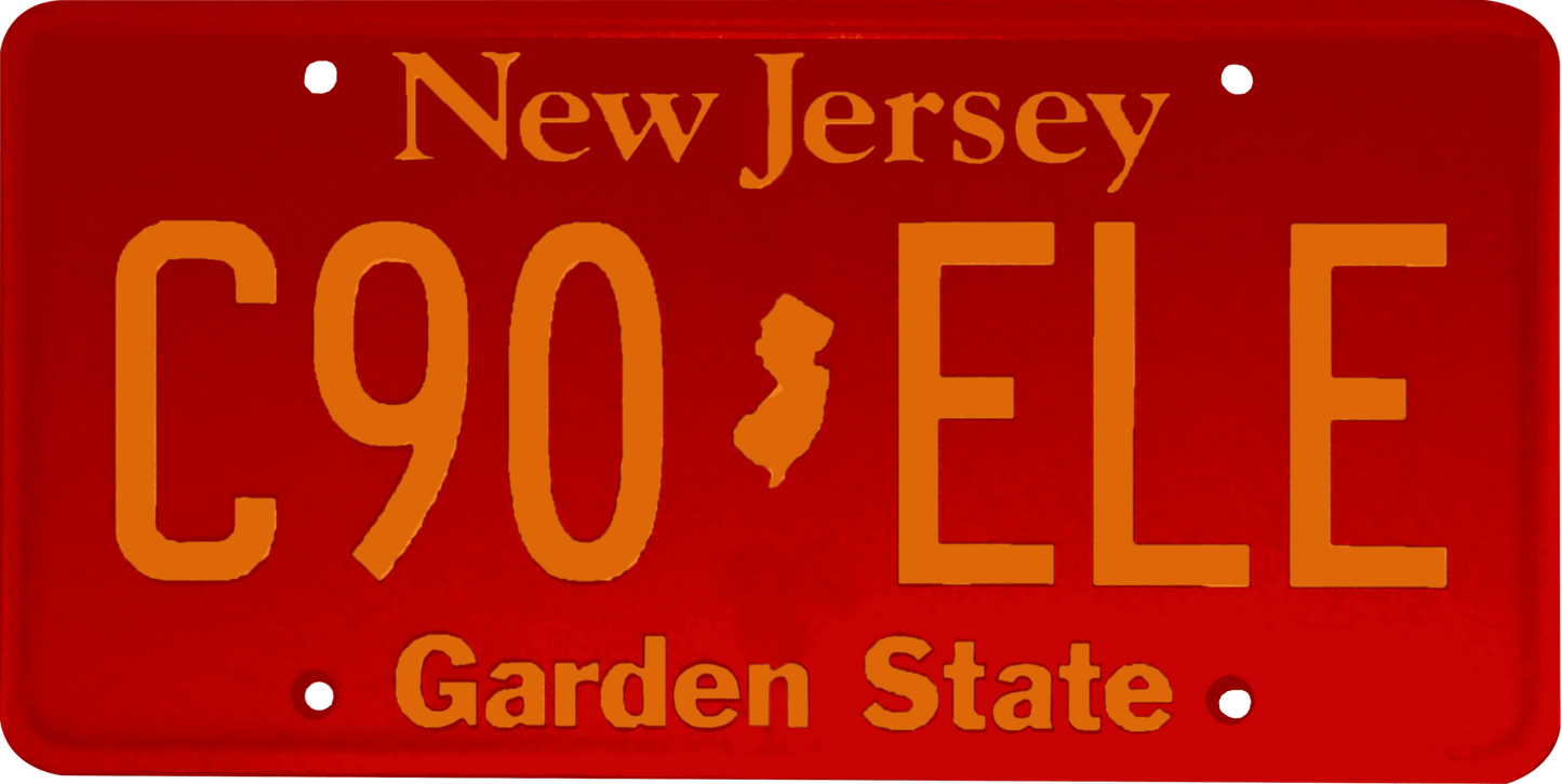 New Jersey License Plate Wrap Kit