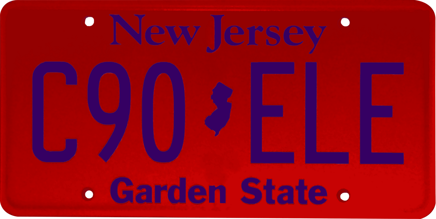 New Jersey License Plate Wrap Kit