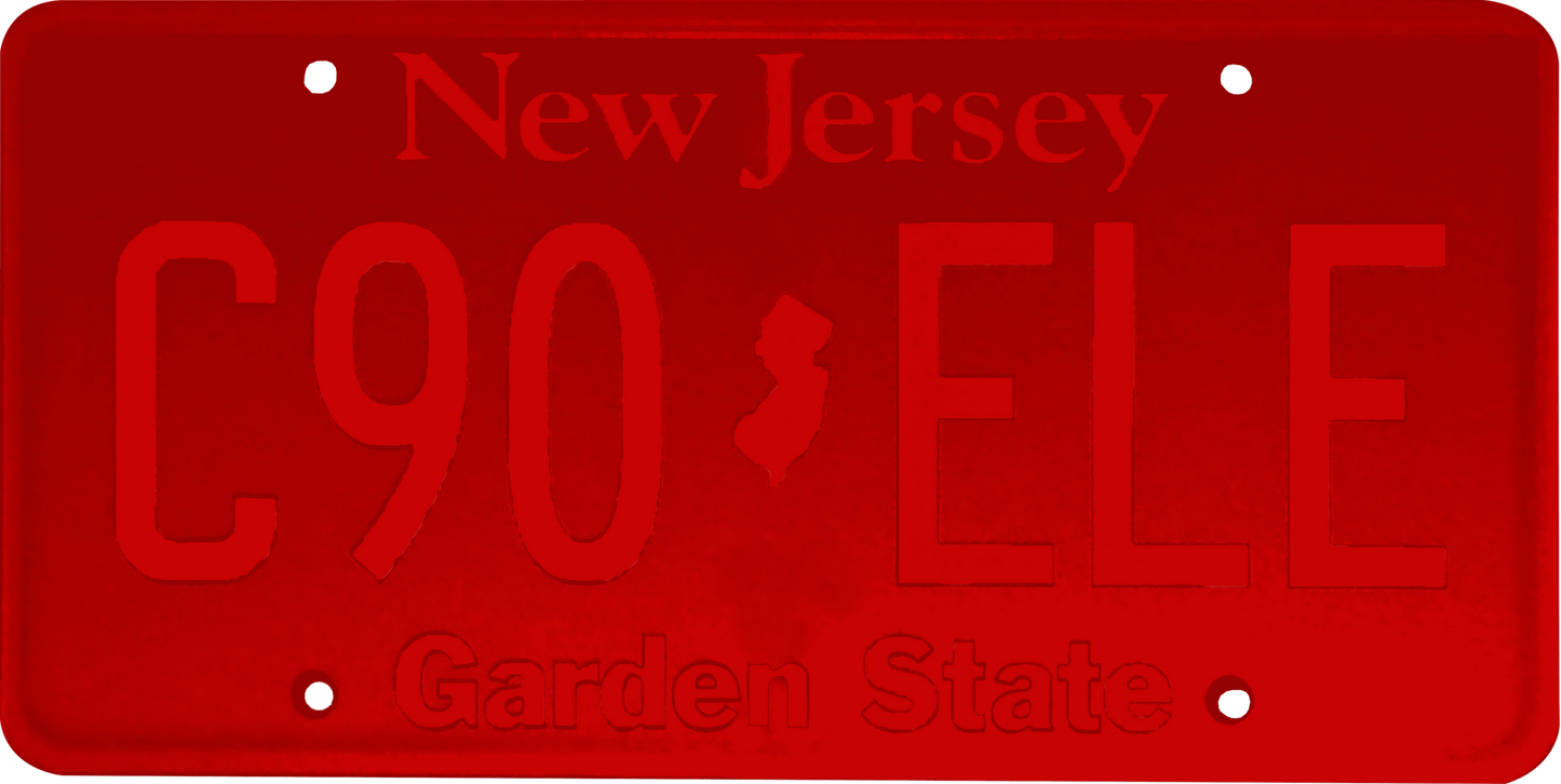 New Jersey License Plate Wrap Kit