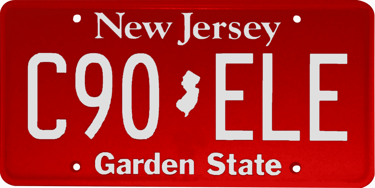 New Jersey License Plate Wrap Kit