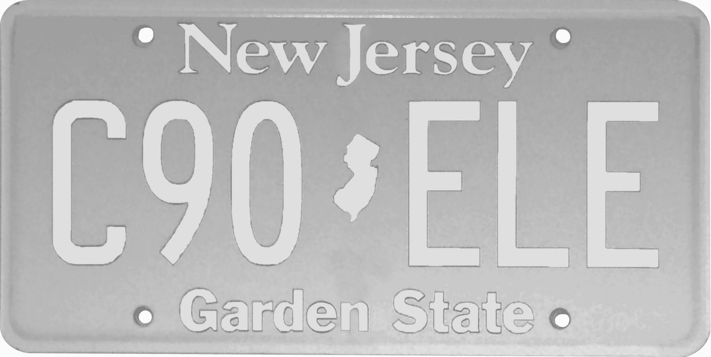 New Jersey License Plate Wrap Kit