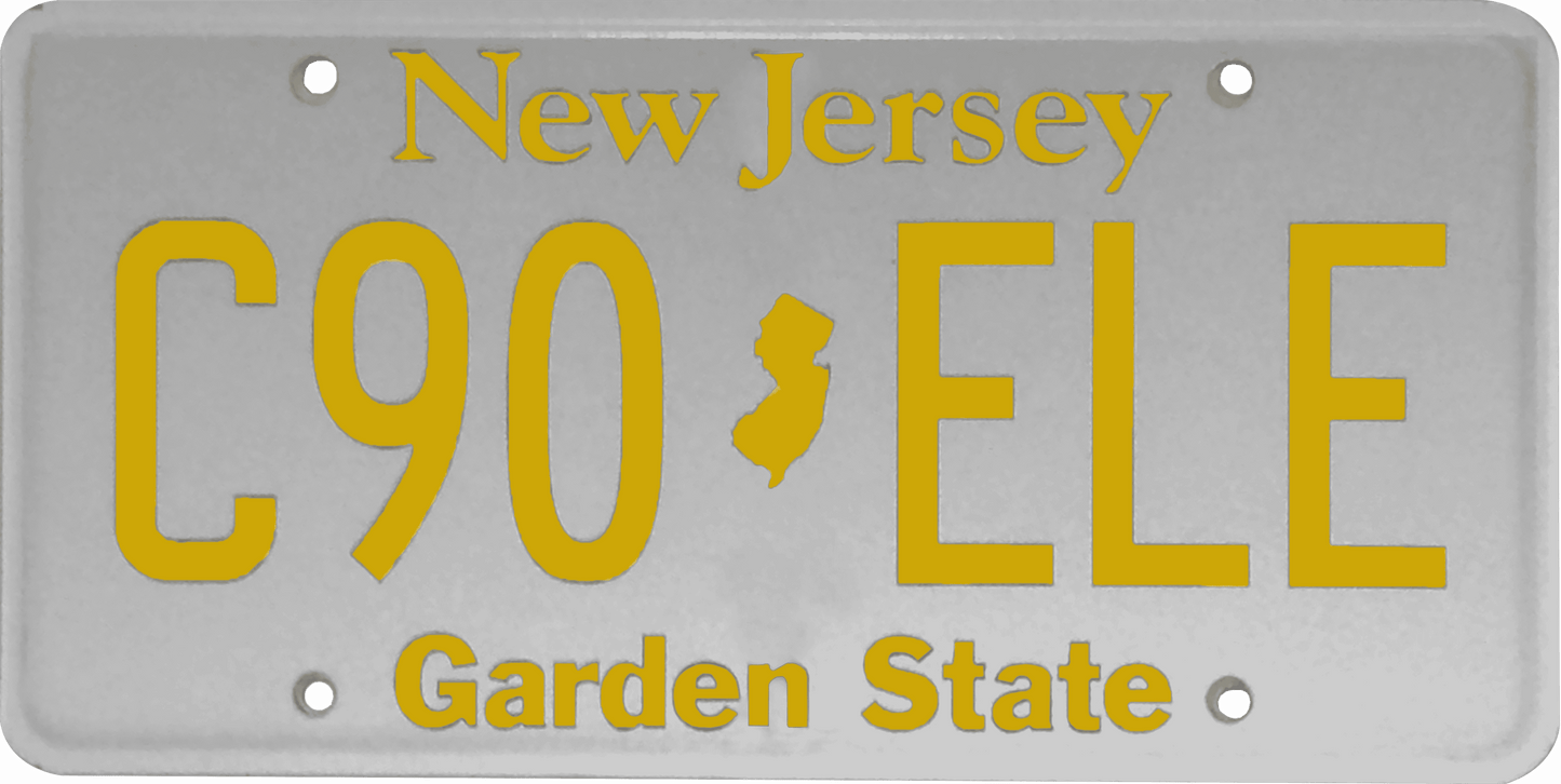 New Jersey License Plate Wrap Kit