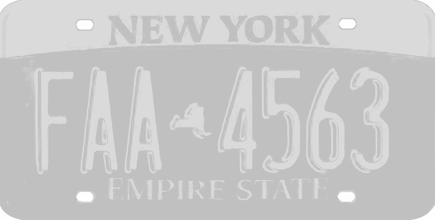 New York License Plate Wrap Kit | Empire State