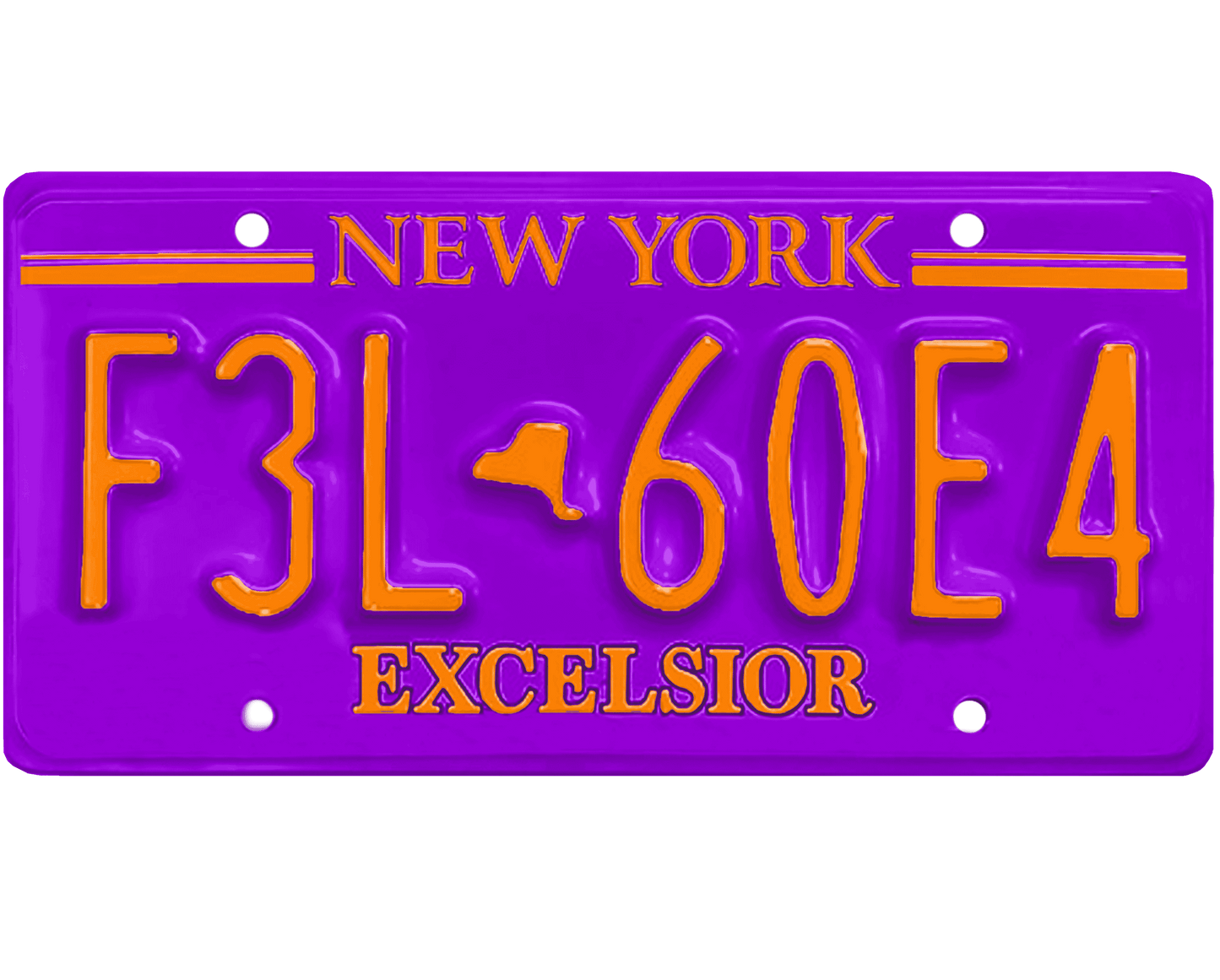 New York License Plate Wrap Kit | Excelsior