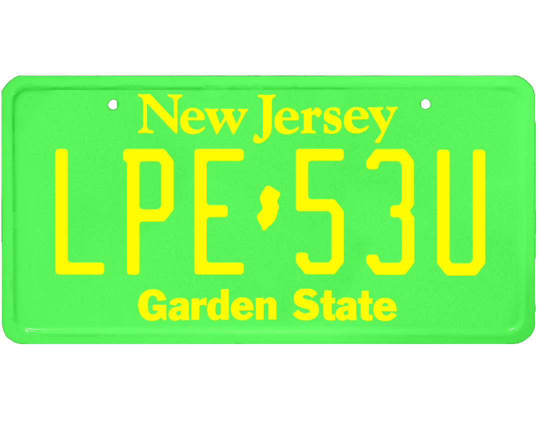 New Jersey License Plate Wrap Kit