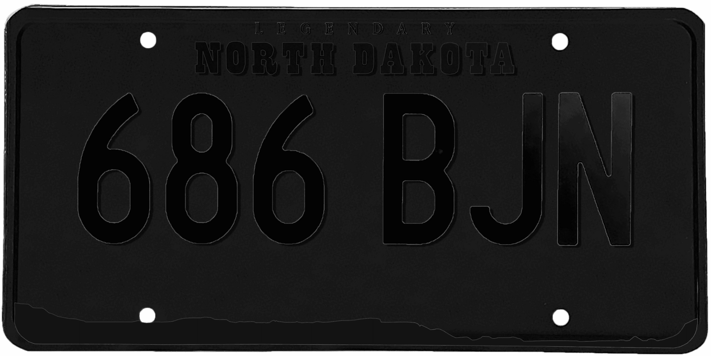 North Dakota License Plate Wrap Kit