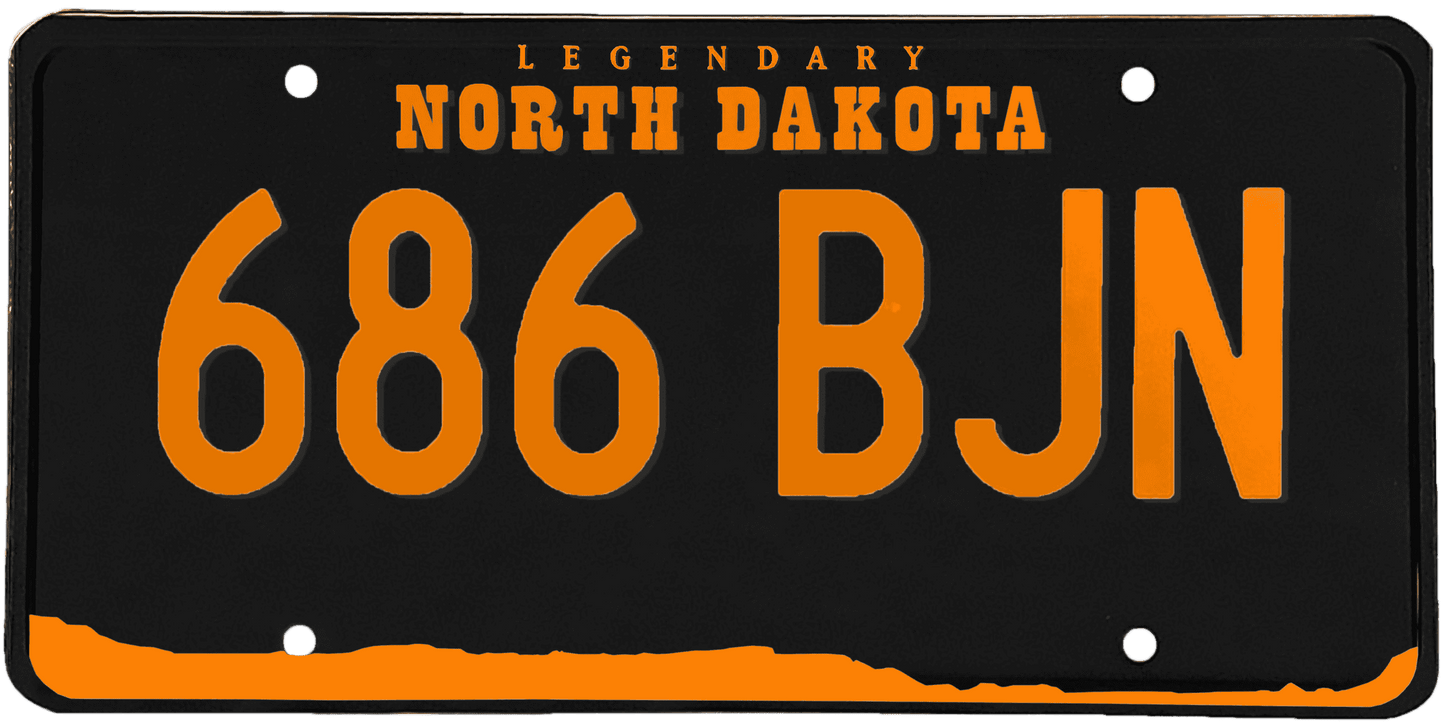 North Dakota License Plate Wrap Kit