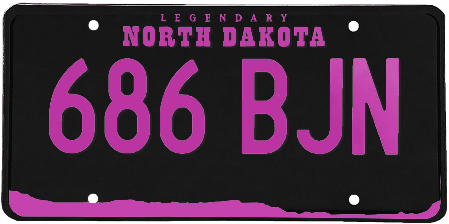 North Dakota License Plate Wrap Kit