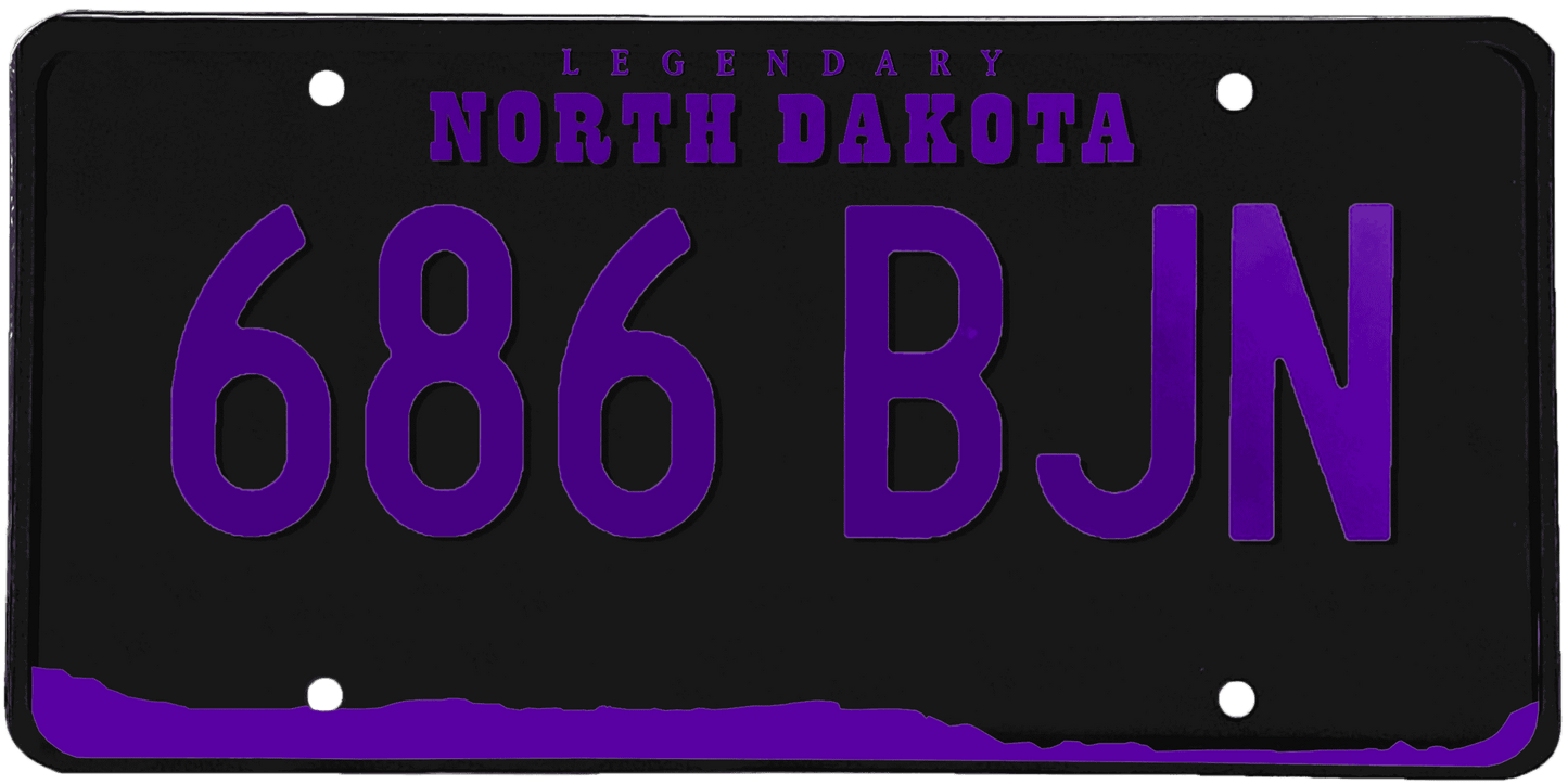 North Dakota License Plate Wrap Kit