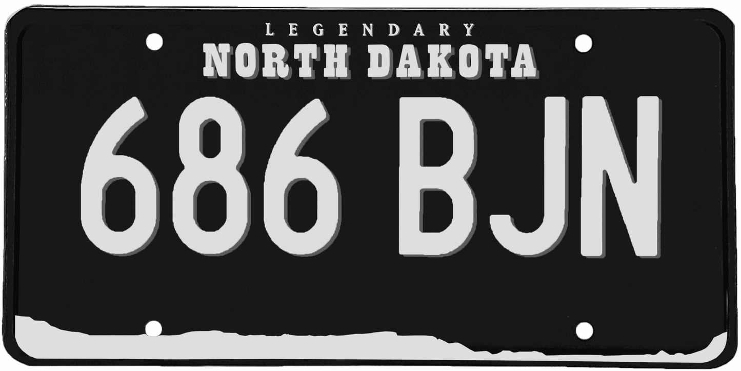 North Dakota License Plate Wrap Kit