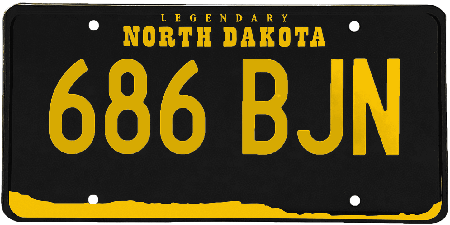 North Dakota License Plate Wrap Kit