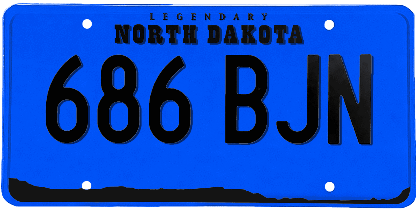 North Dakota License Plate Wrap Kit