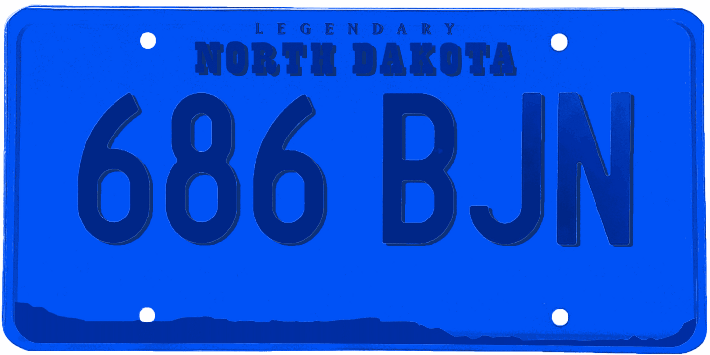 North Dakota License Plate Wrap Kit