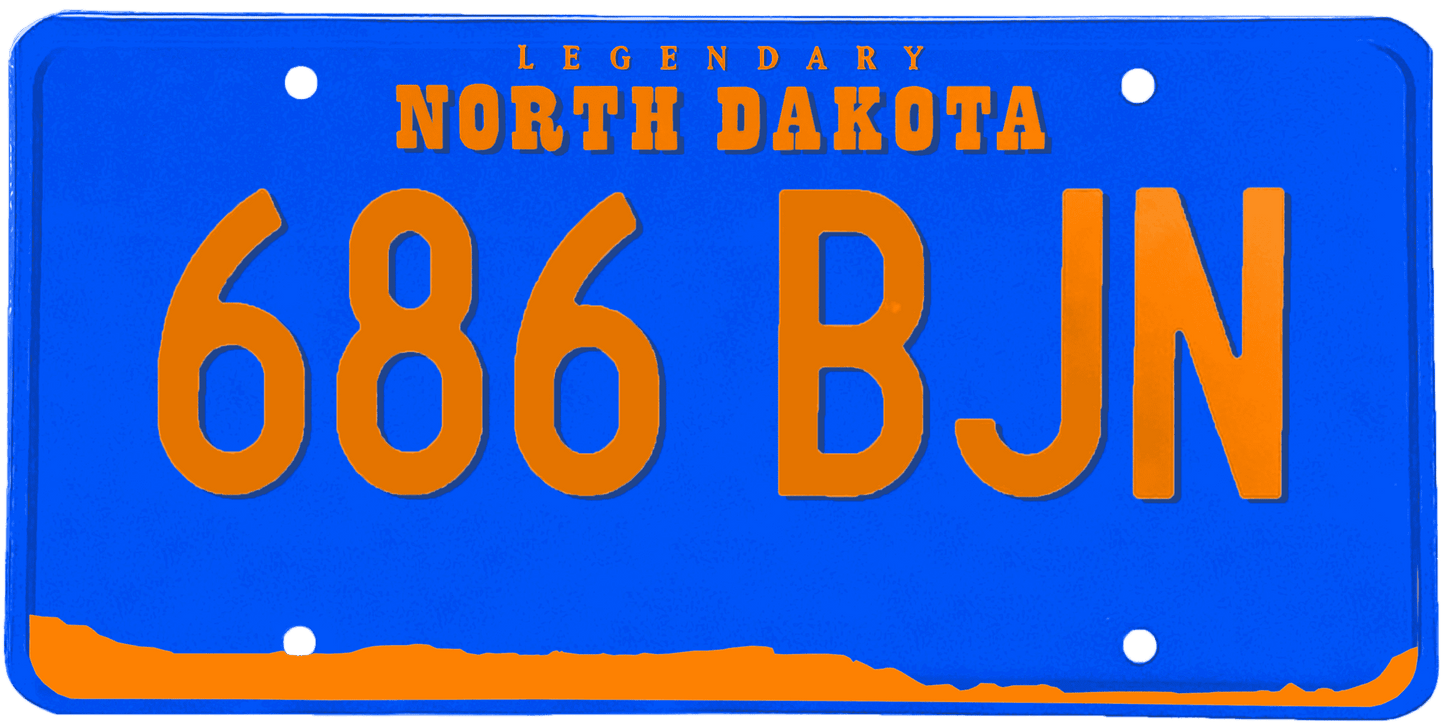 North Dakota License Plate Wrap Kit