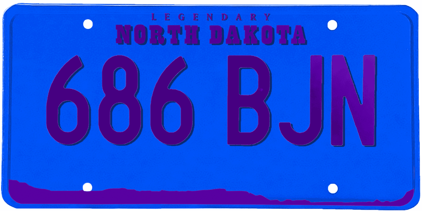 North Dakota License Plate Wrap Kit