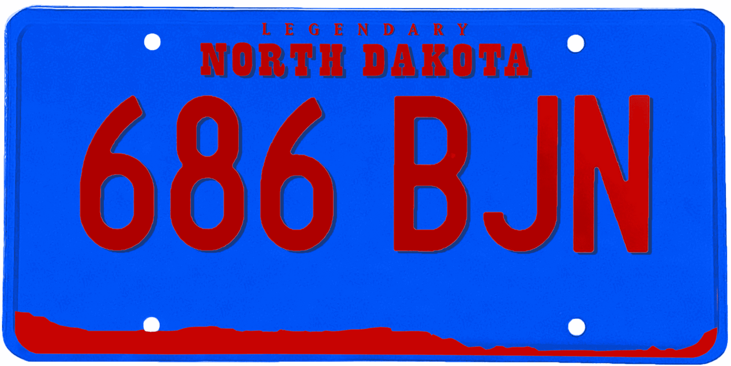 North Dakota License Plate Wrap Kit