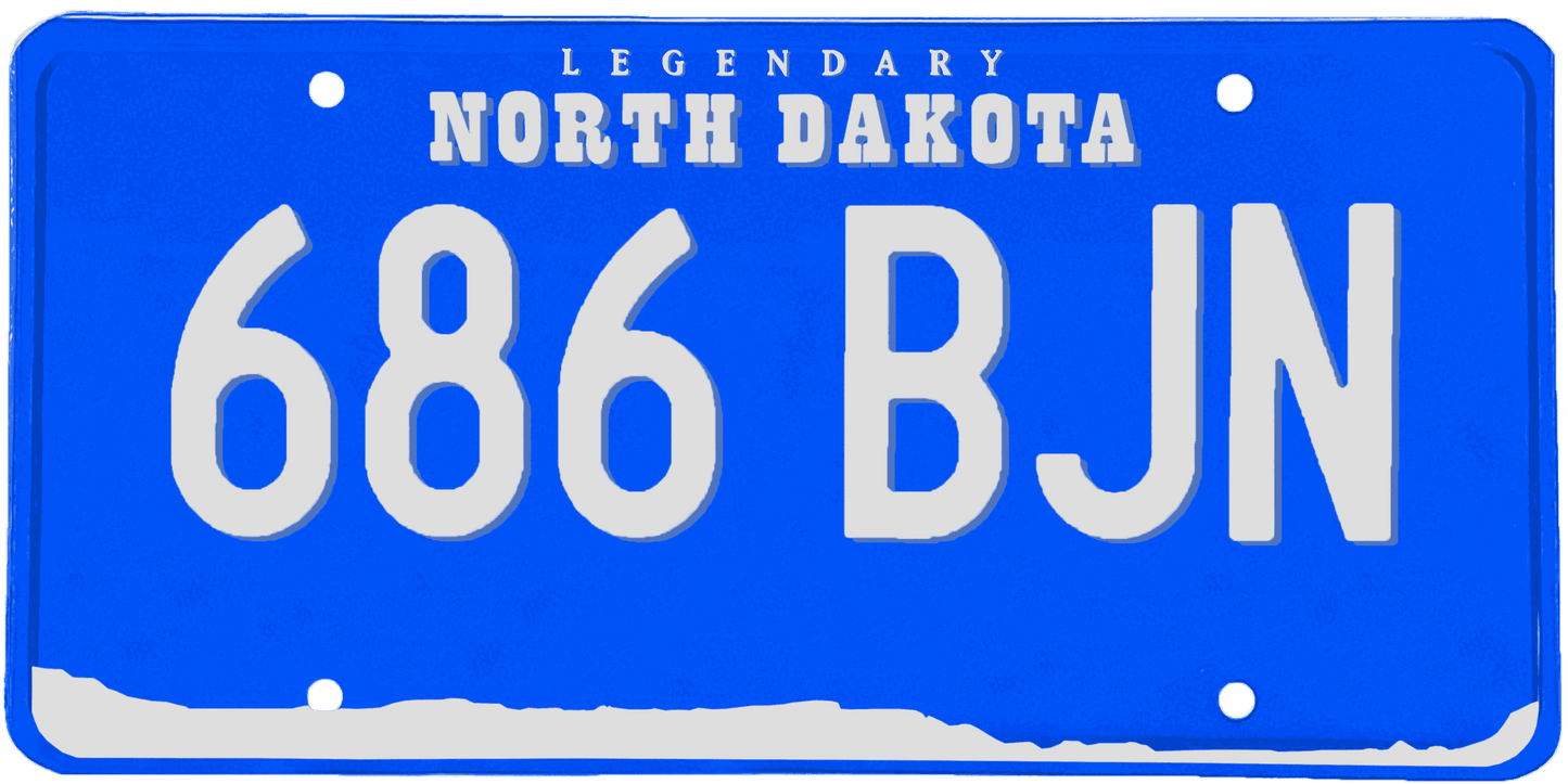 North Dakota License Plate Wrap Kit