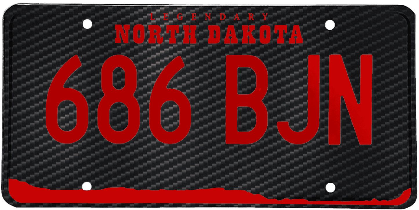 North Dakota License Plate Wrap Kit