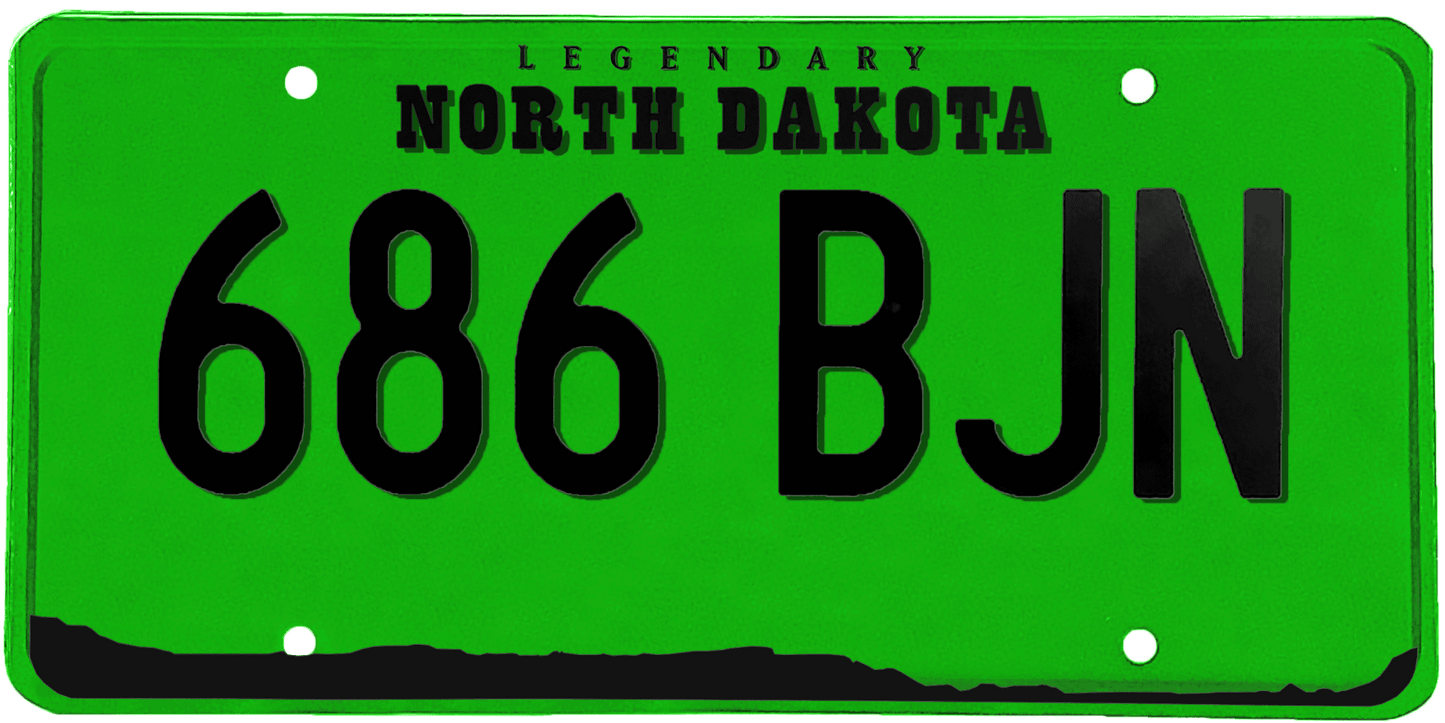 North Dakota License Plate Wrap Kit