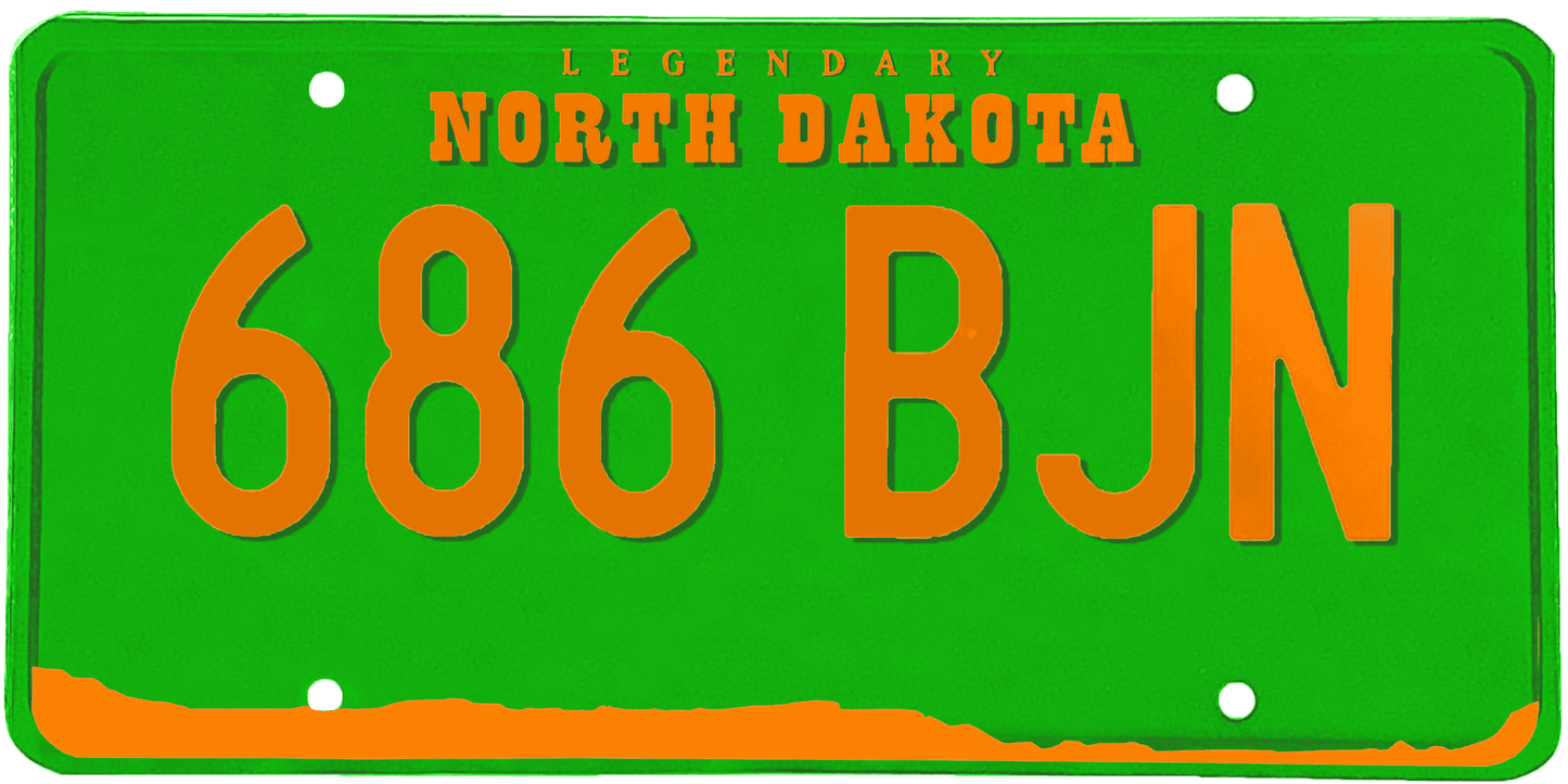 North Dakota License Plate Wrap Kit