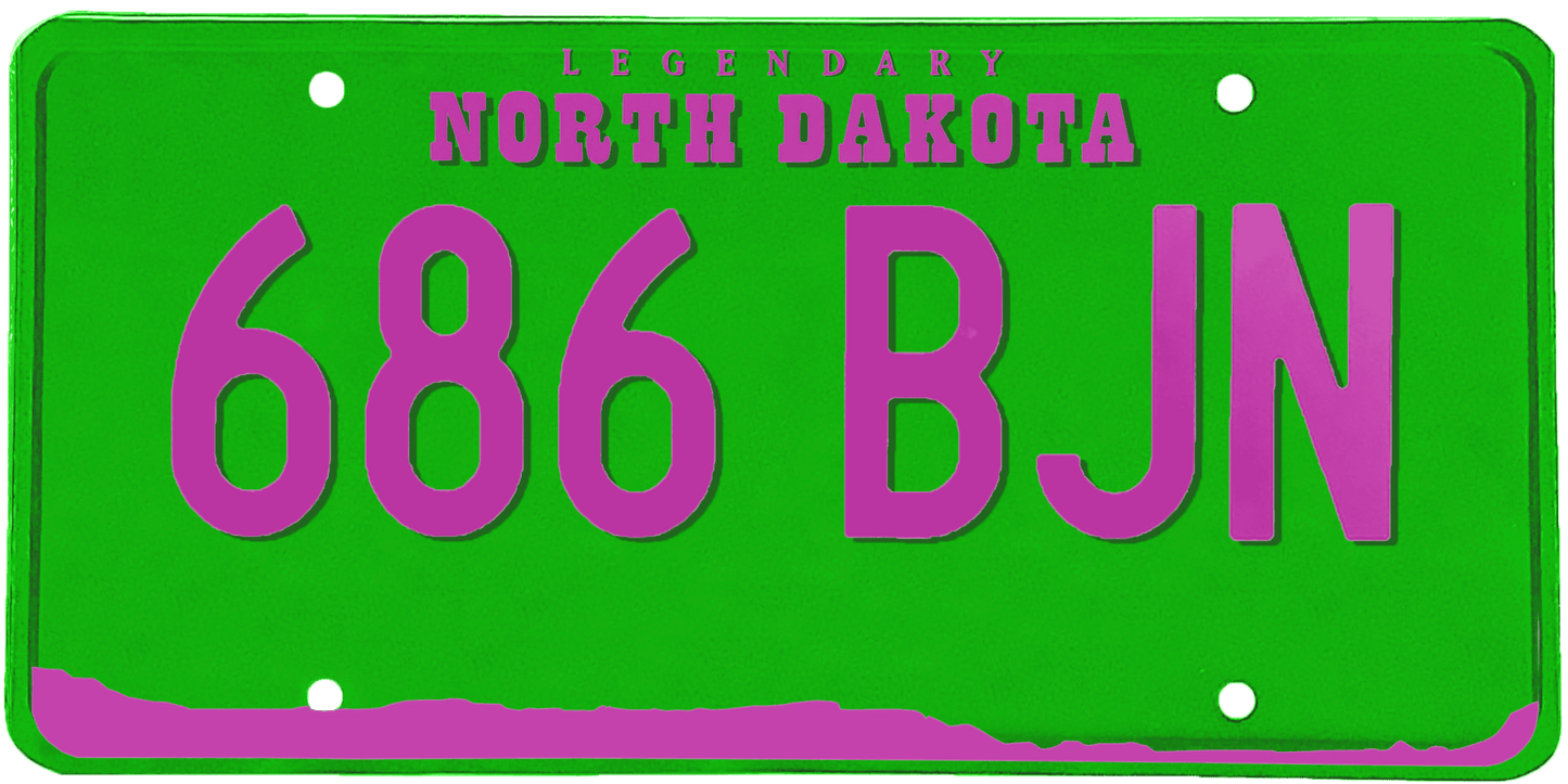 North Dakota License Plate Wrap Kit