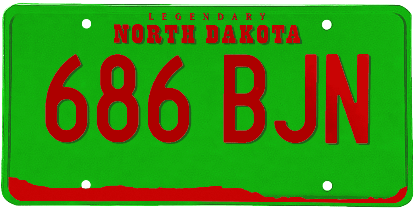 North Dakota License Plate Wrap Kit