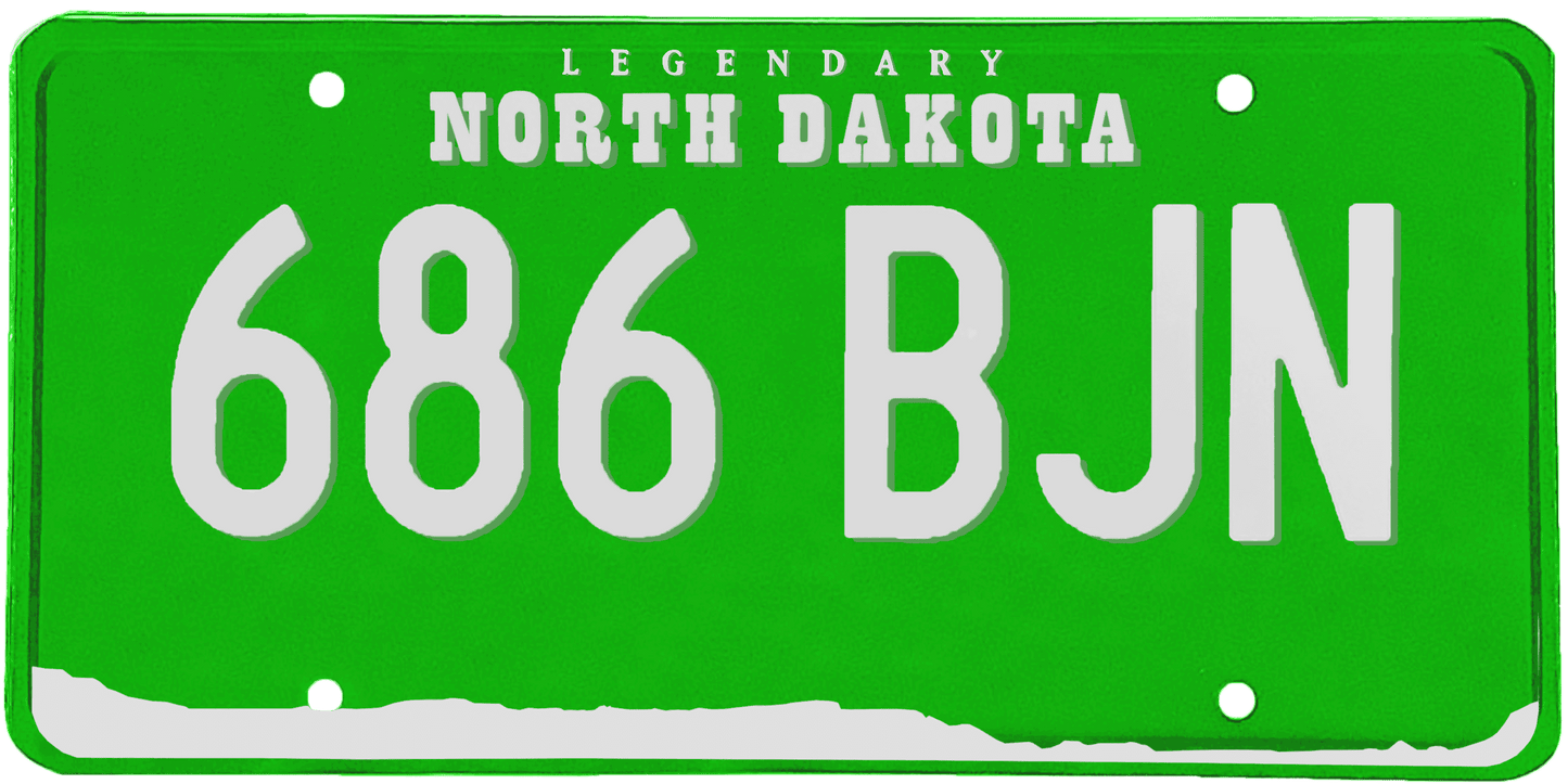 North Dakota License Plate Wrap Kit