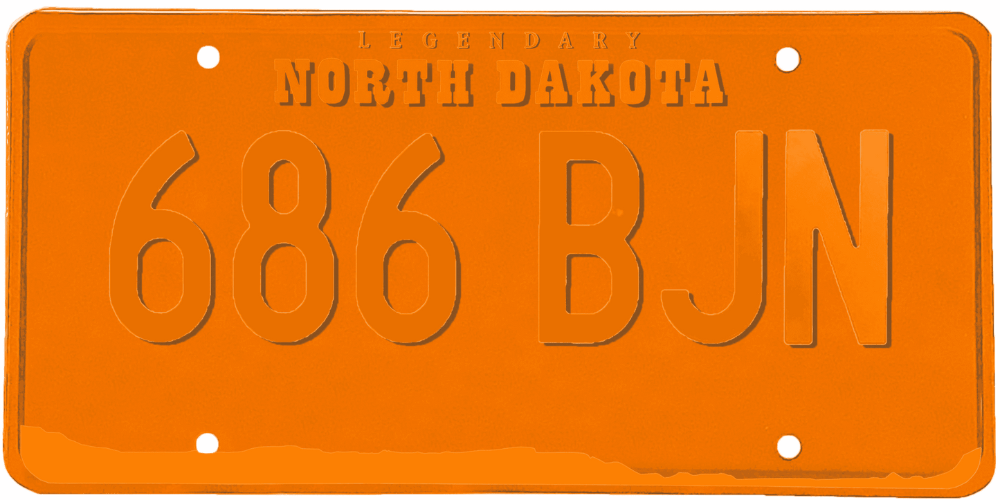 North Dakota License Plate Wrap Kit