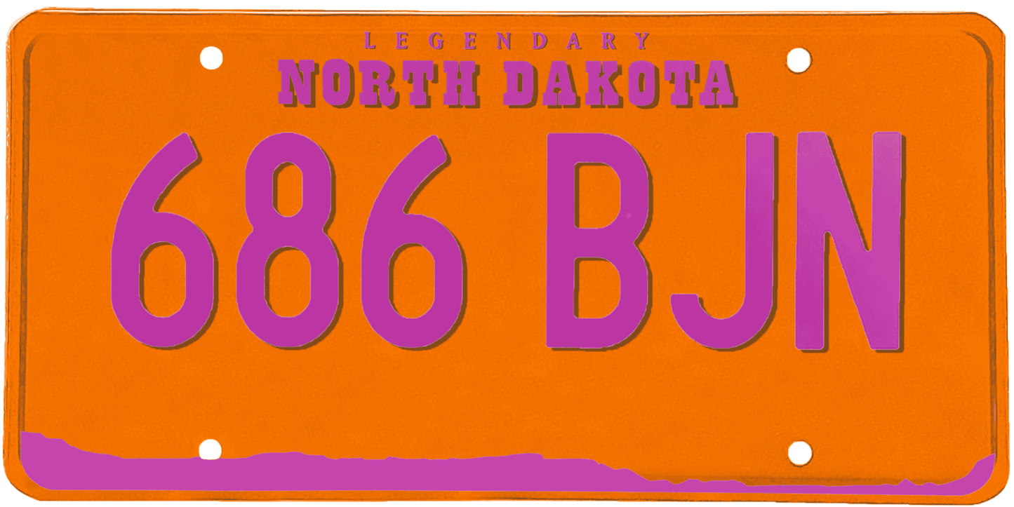 North Dakota License Plate Wrap Kit