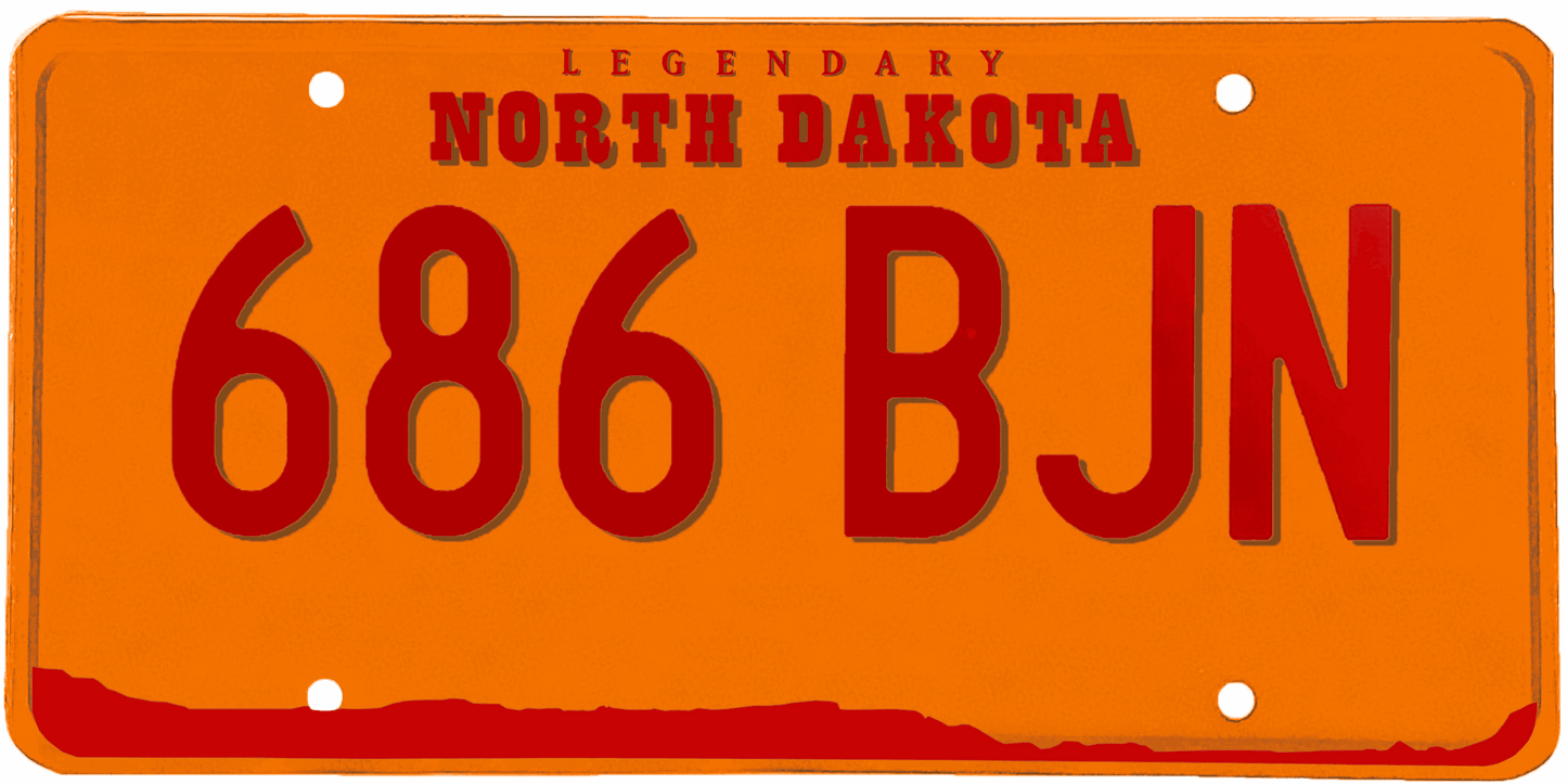 North Dakota License Plate Wrap Kit