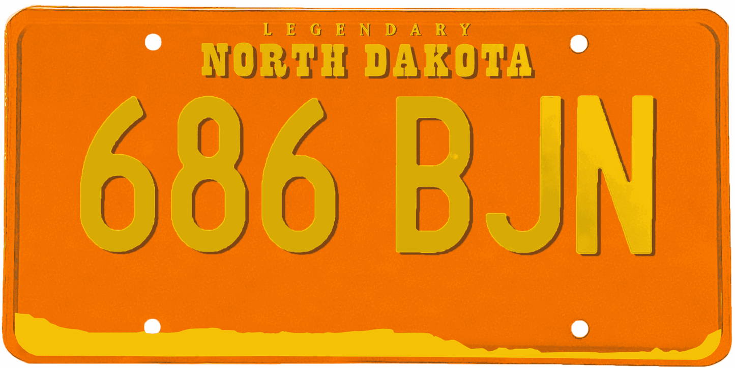 North Dakota License Plate Wrap Kit