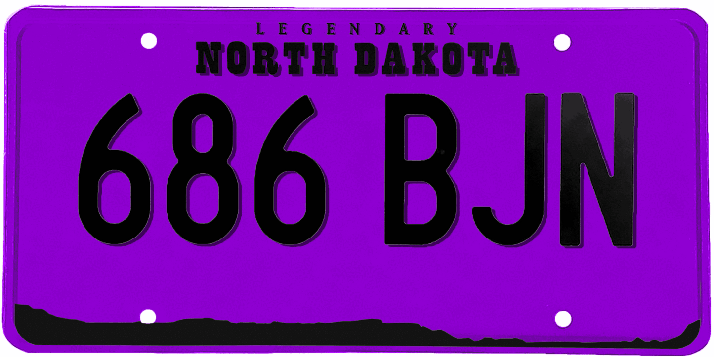 North Dakota License Plate Wrap Kit