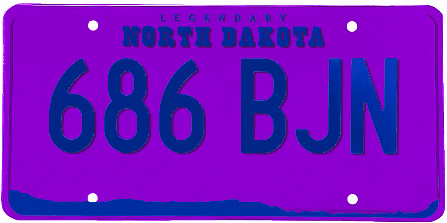 North Dakota License Plate Wrap Kit