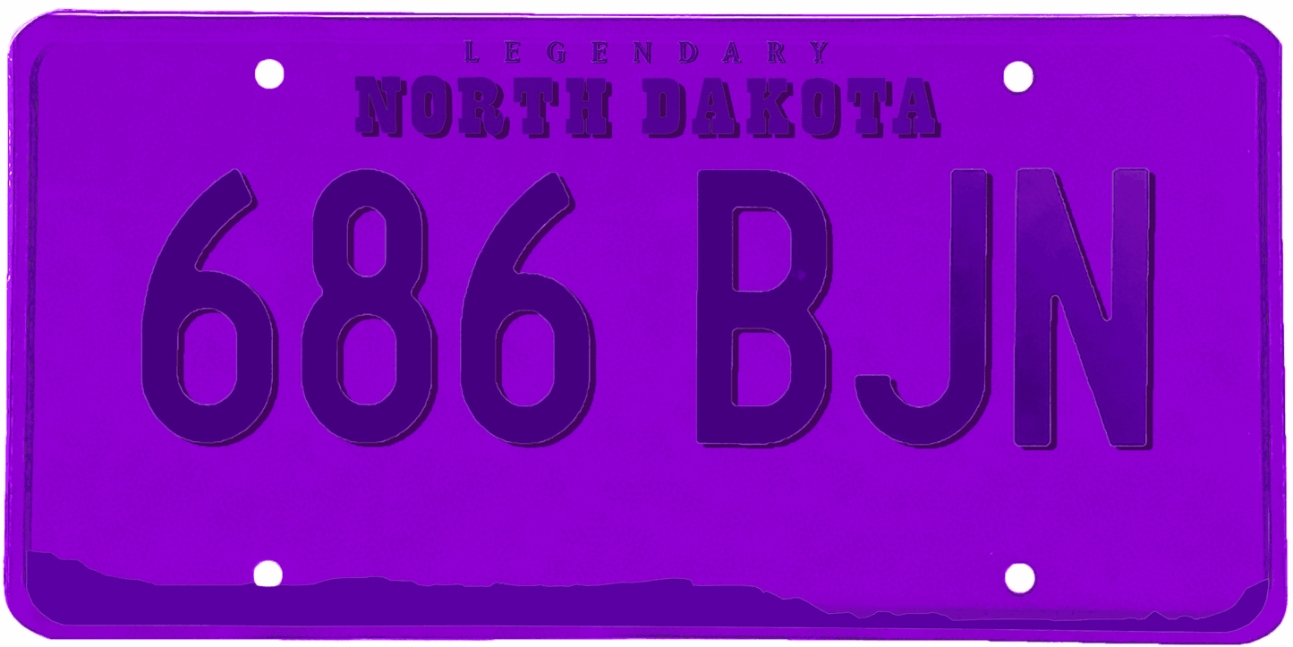 North Dakota License Plate Wrap Kit