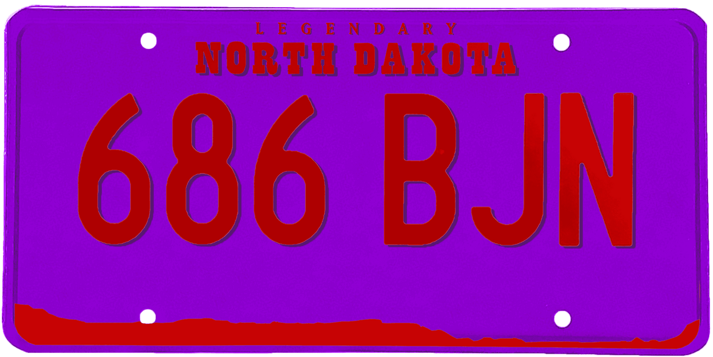 North Dakota License Plate Wrap Kit