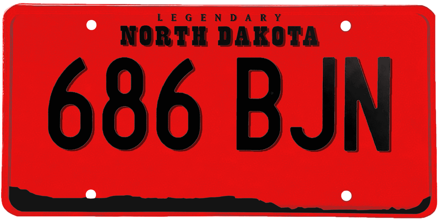 North Dakota License Plate Wrap Kit