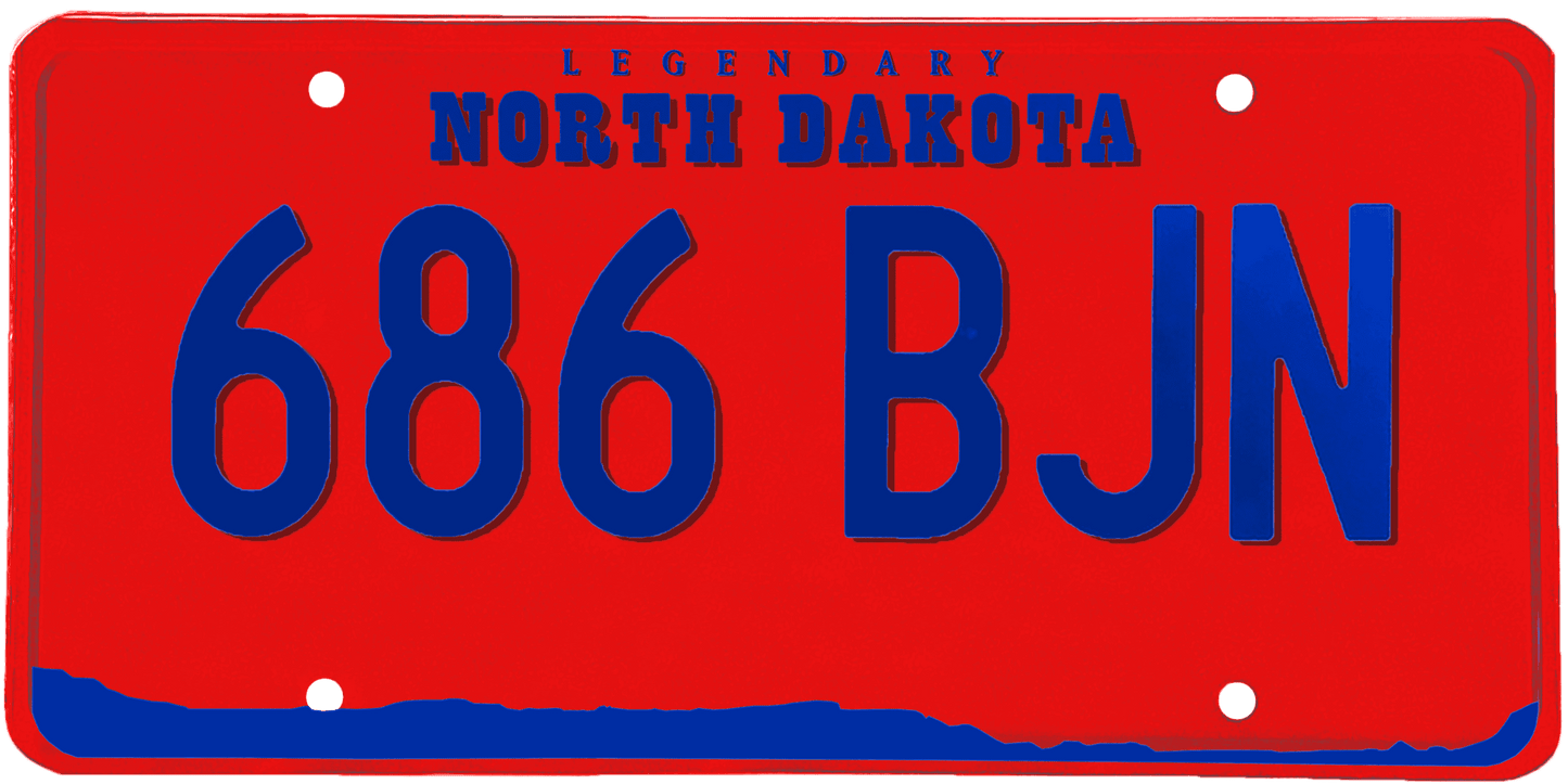 North Dakota License Plate Wrap Kit