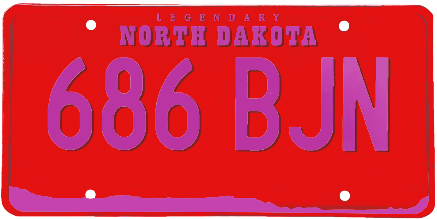 North Dakota License Plate Wrap Kit