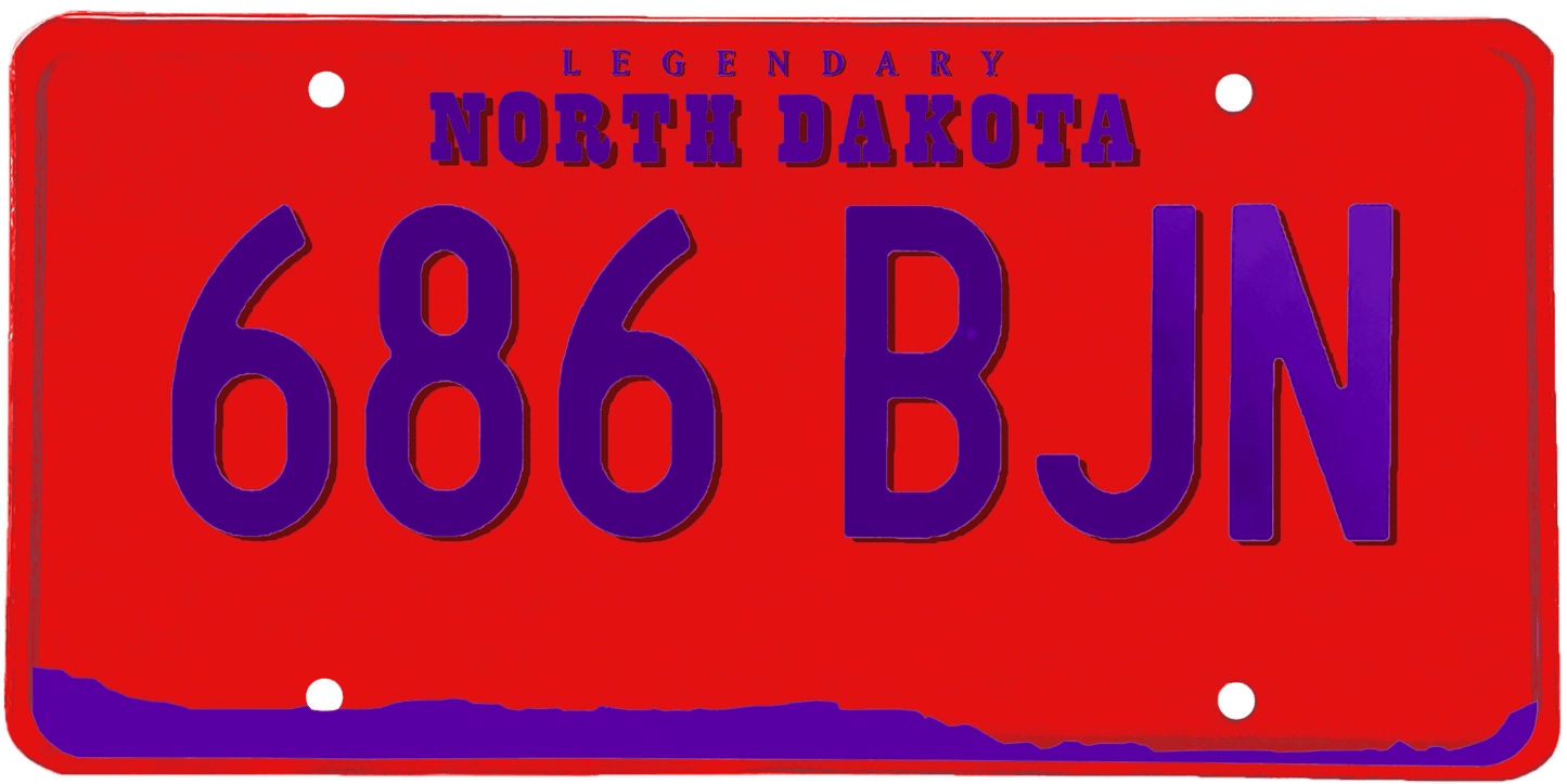 North Dakota License Plate Wrap Kit