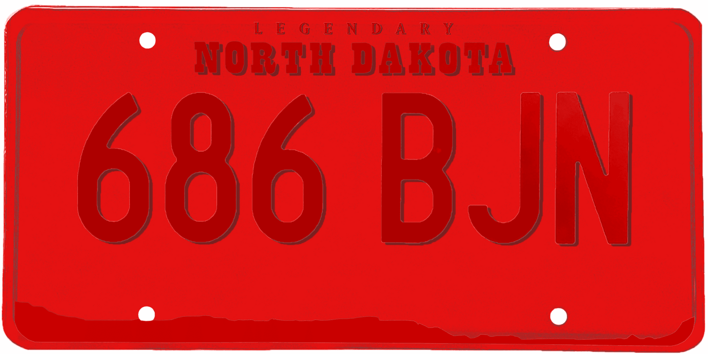 North Dakota License Plate Wrap Kit