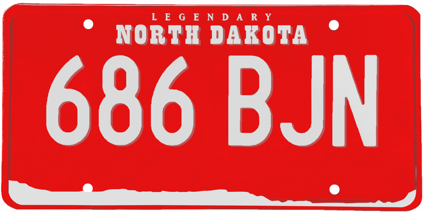 North Dakota License Plate Wrap Kit