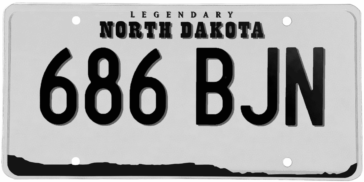 North Dakota License Plate Wrap Kit