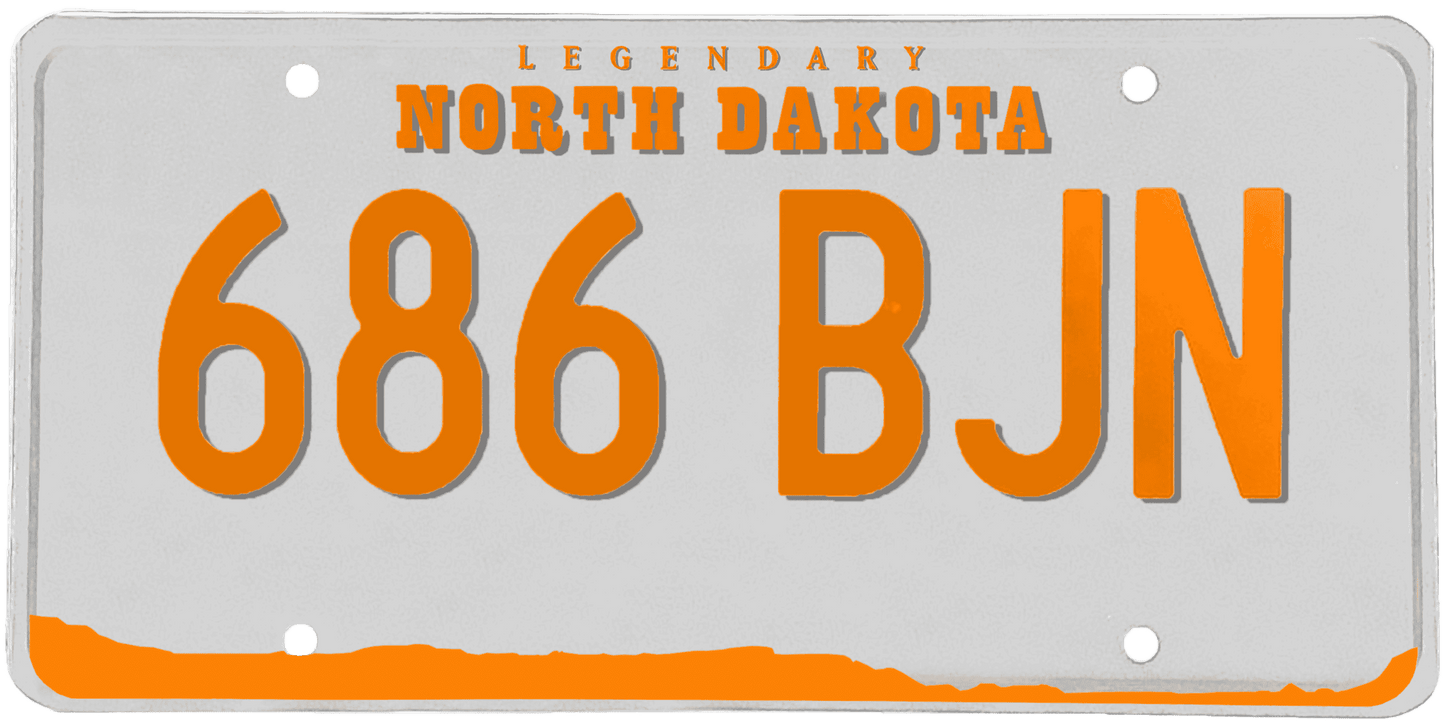 North Dakota License Plate Wrap Kit