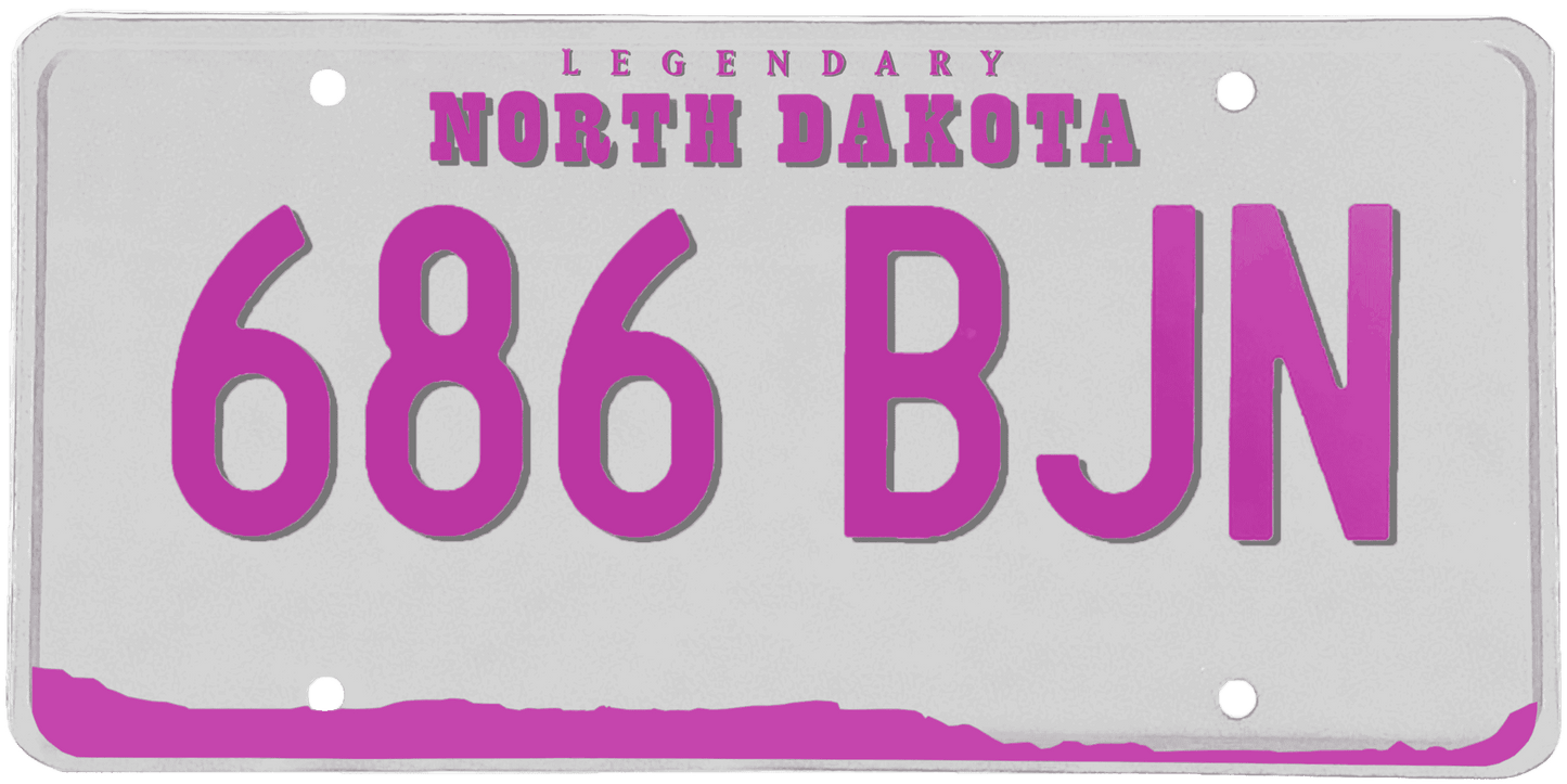 North Dakota License Plate Wrap Kit