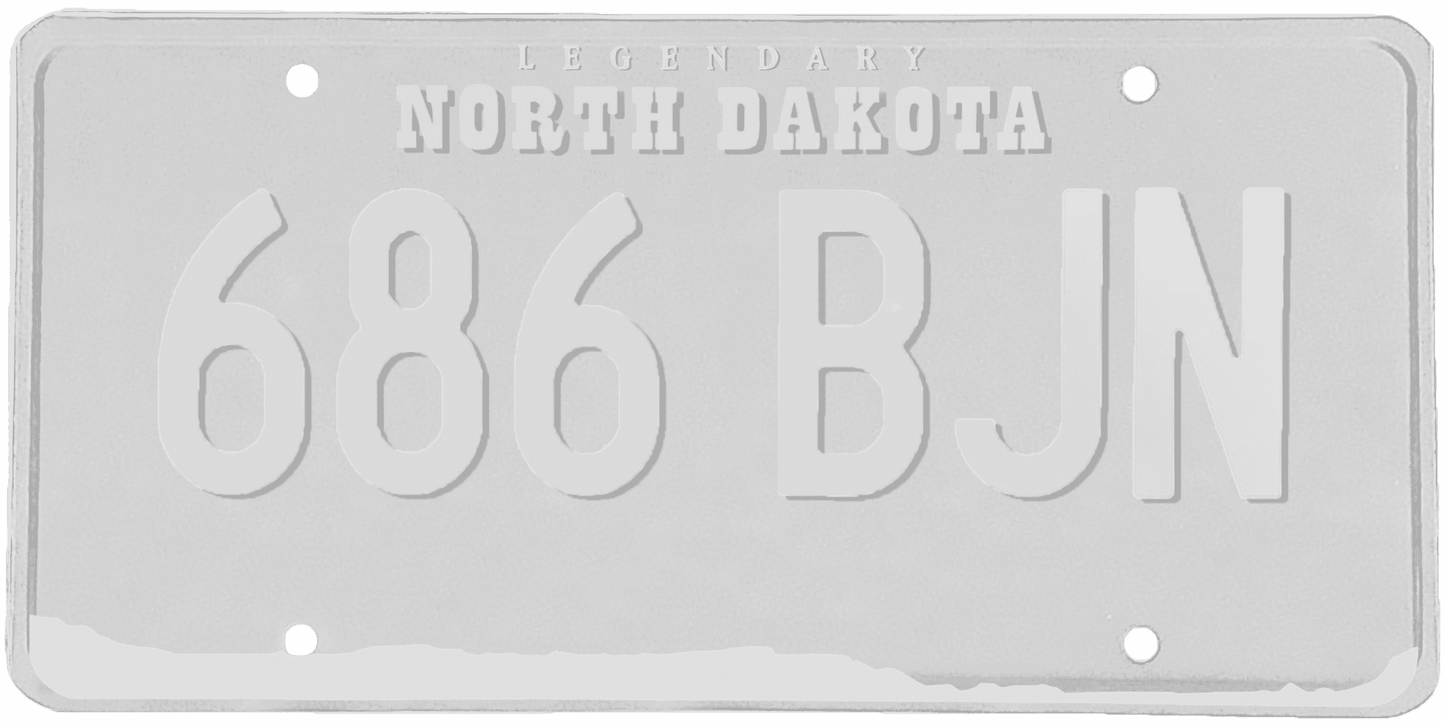 North Dakota License Plate Wrap Kit