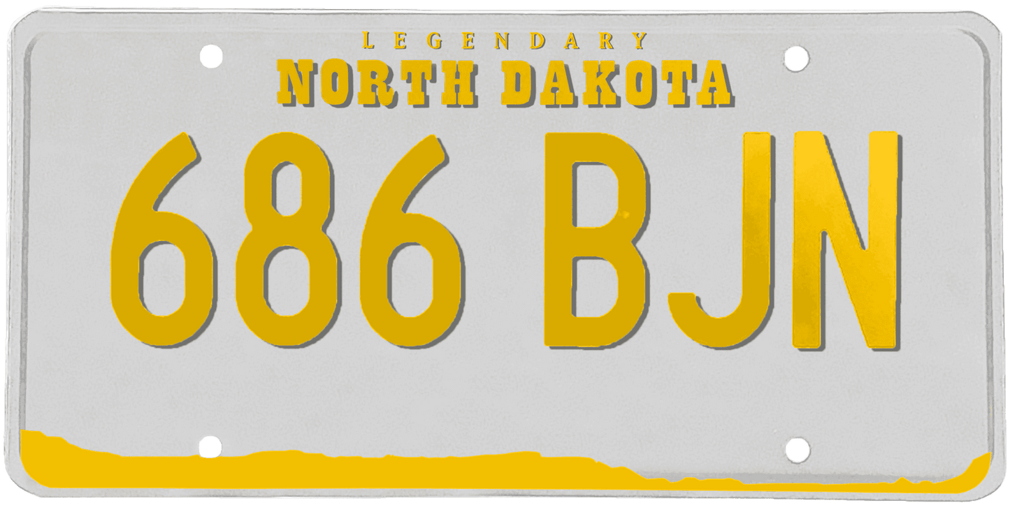 North Dakota License Plate Wrap Kit