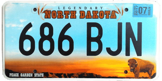 North Dakota License Plate Wrap Kit